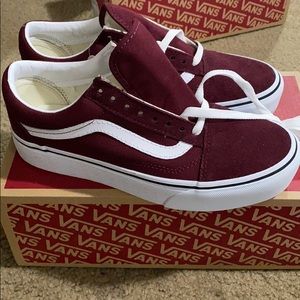 Vans old school platforms